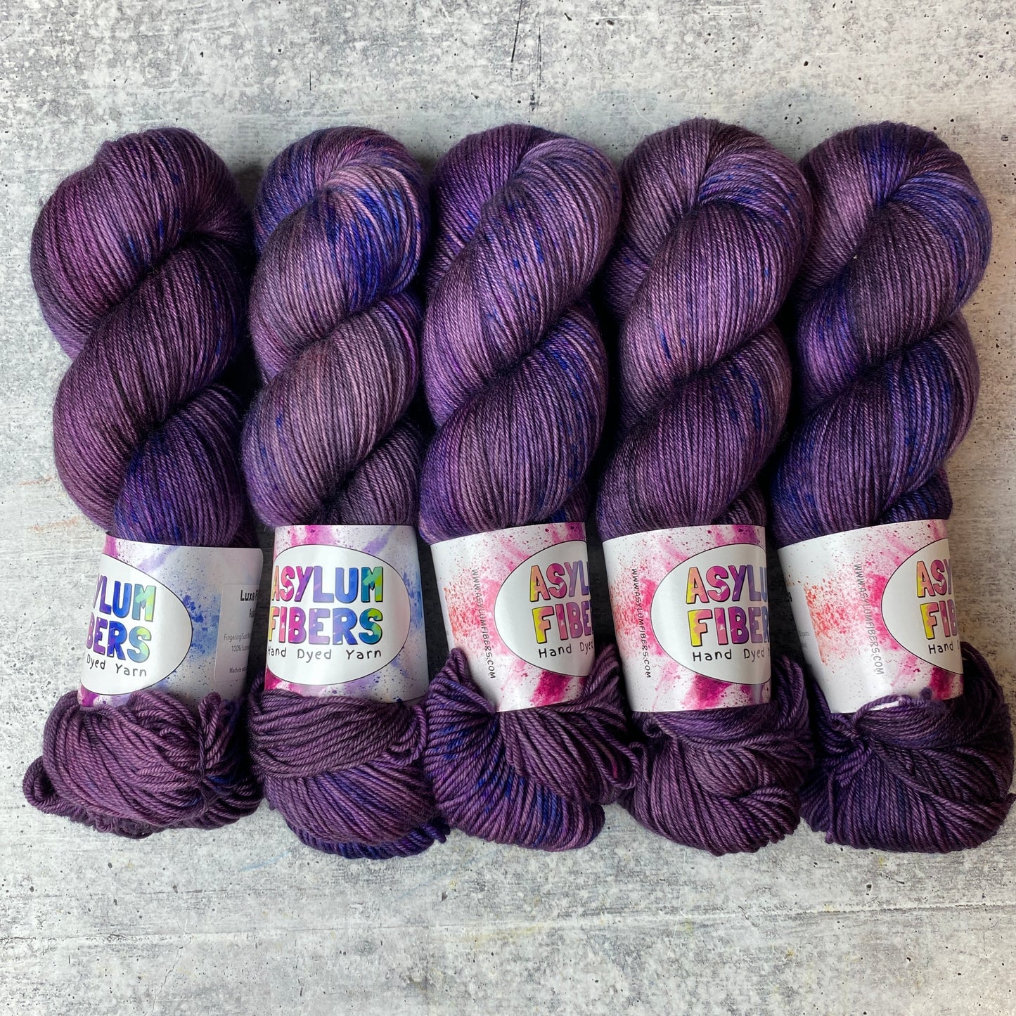 Galactic Plum on Luxe Fingering - Ready to Ship