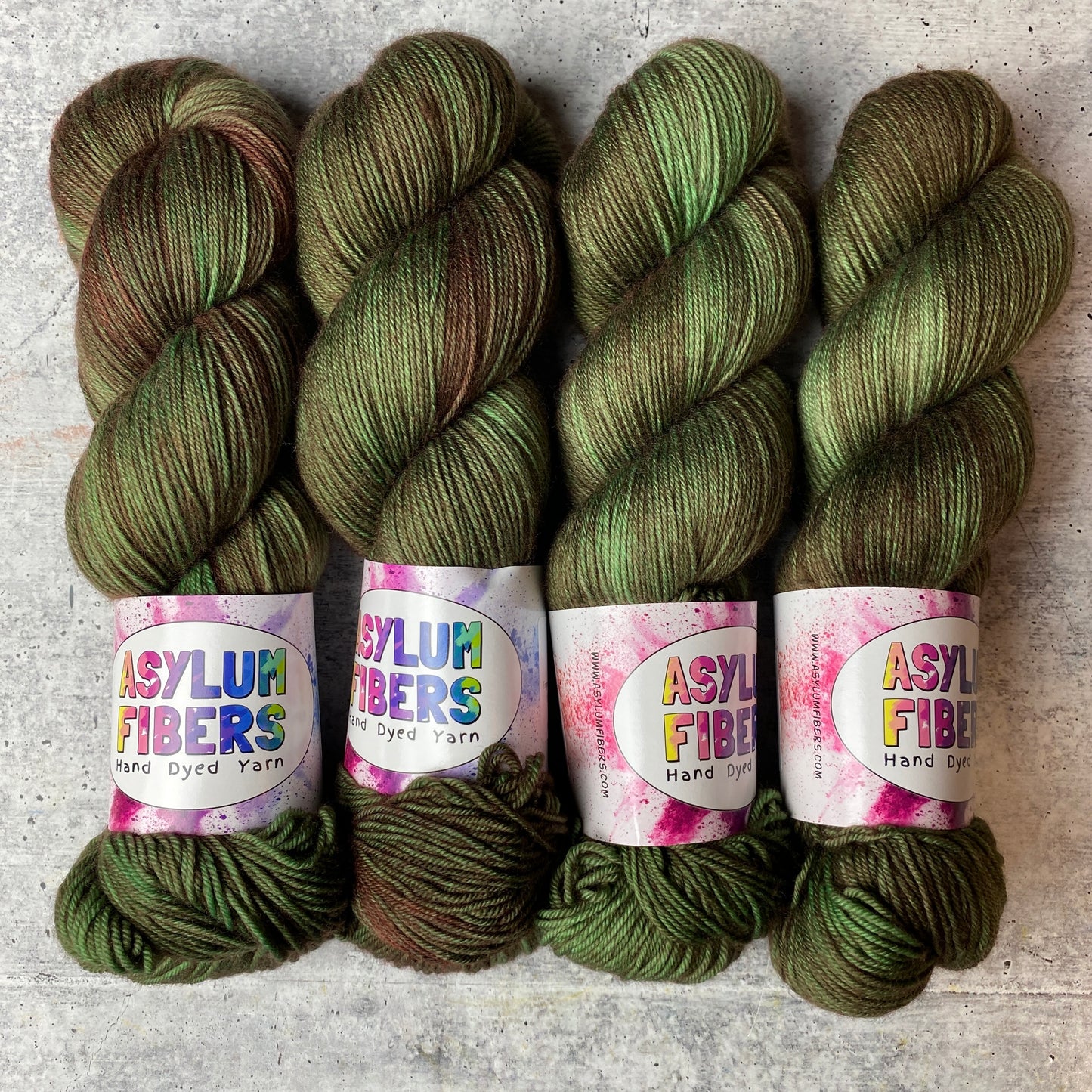Spinach on Luxe Fingering - Ready to Ship
