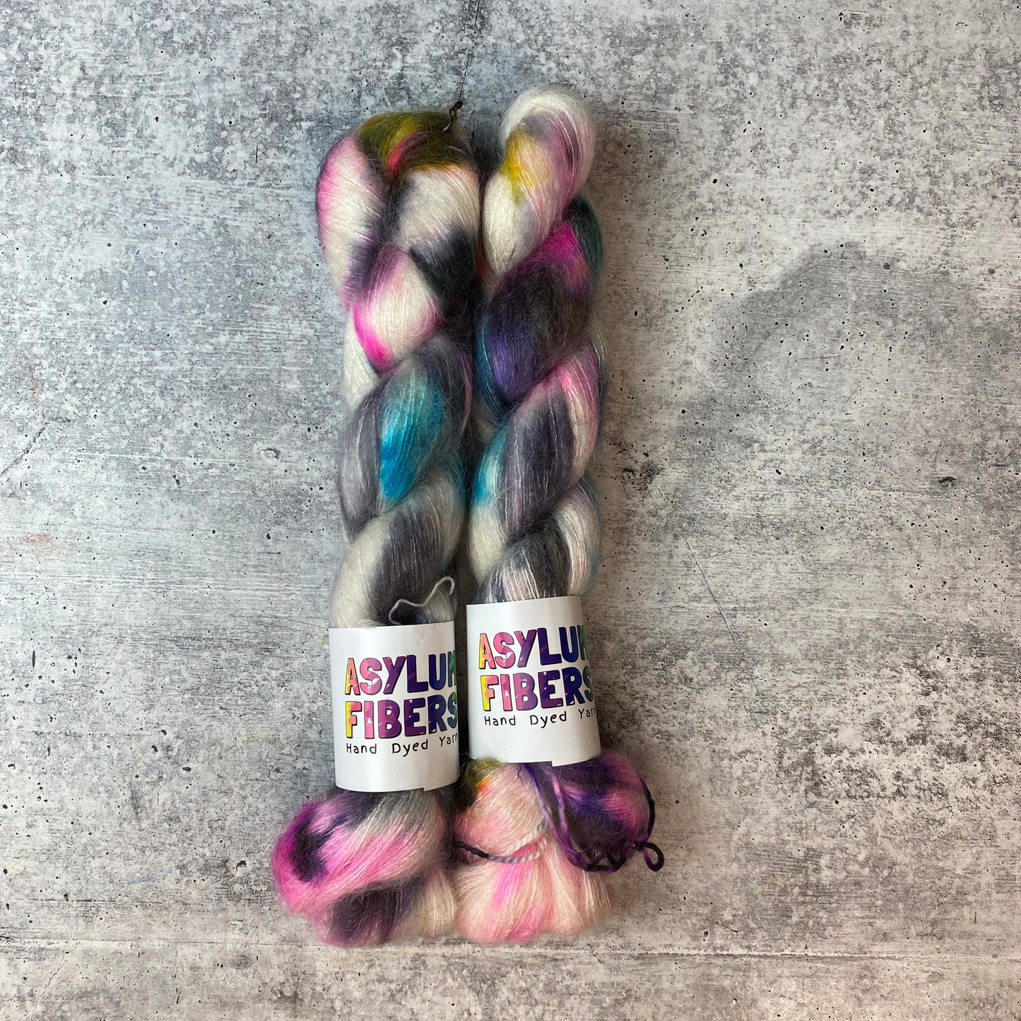 Creepy Graffiti on Mohair - Ready to Ship