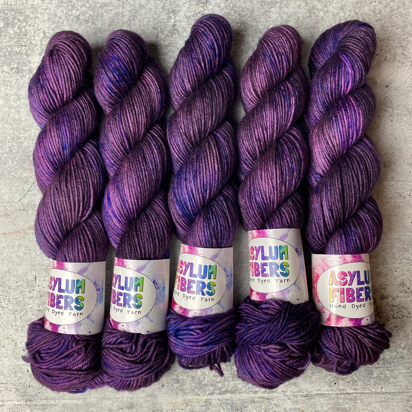 Galactic Plum on Merino DK - Ready to Ship