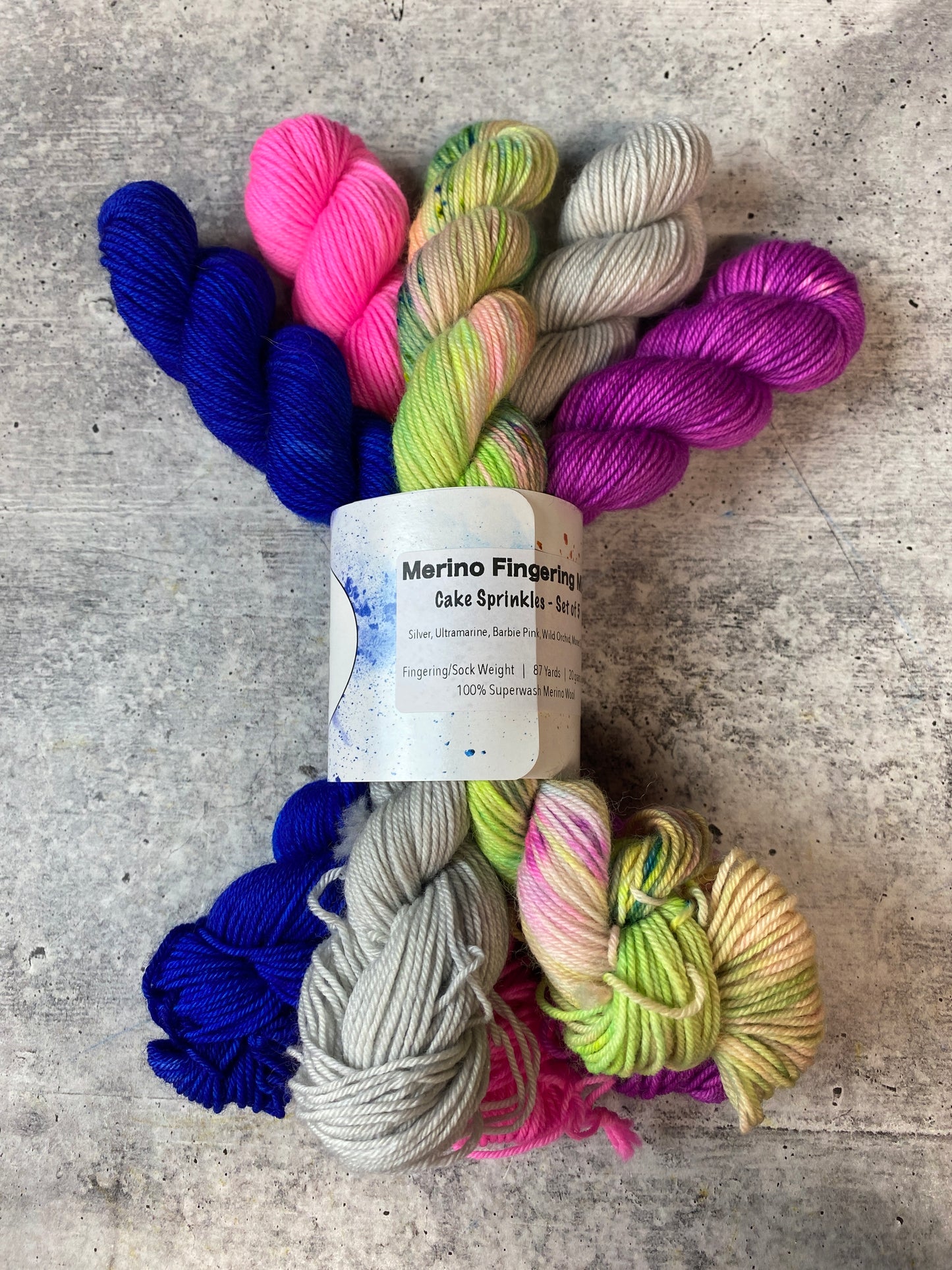 Cake Sprinkles - Merino Fingering Minis - Ready to Ship
