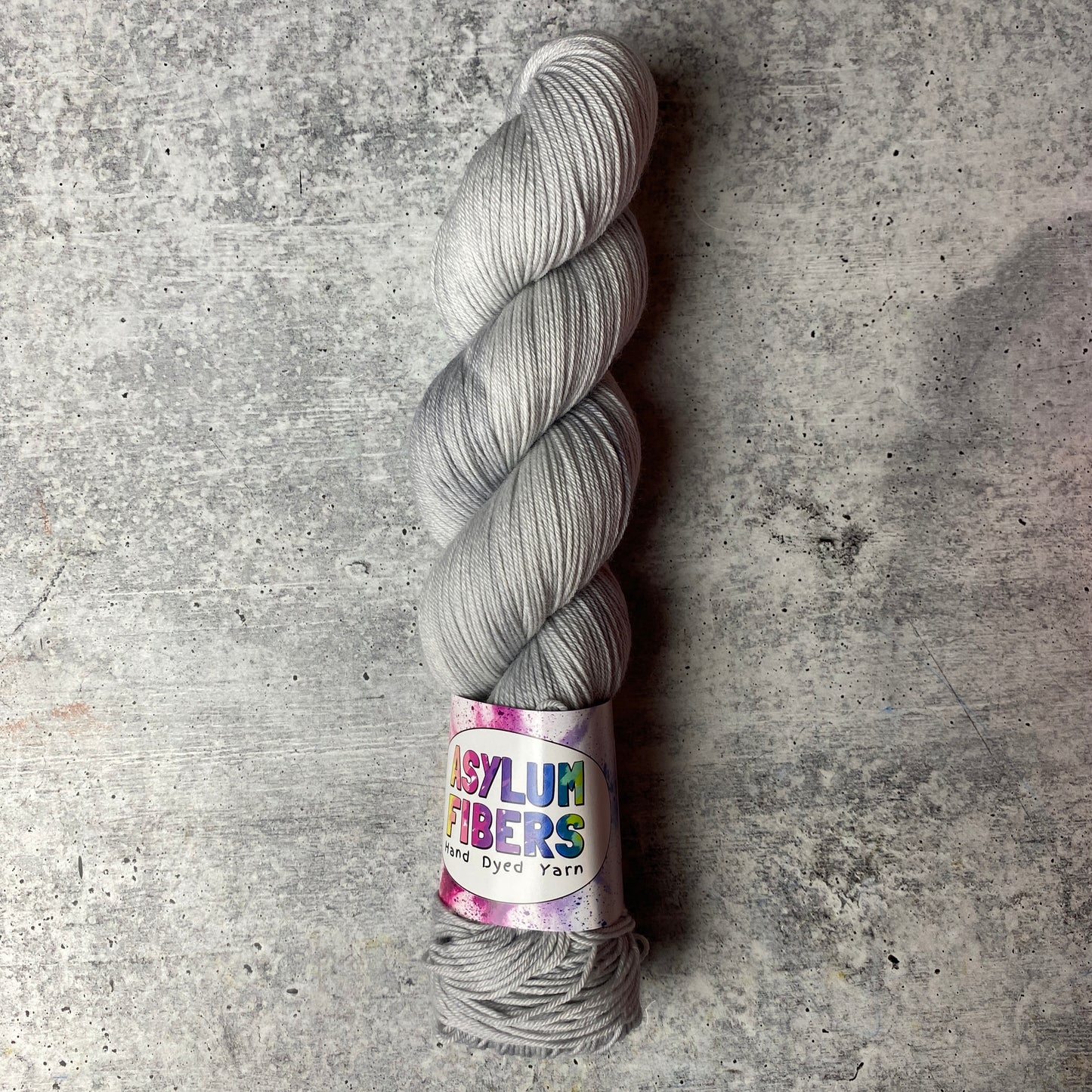 Silver on Smooth Sock - Ready to Ship