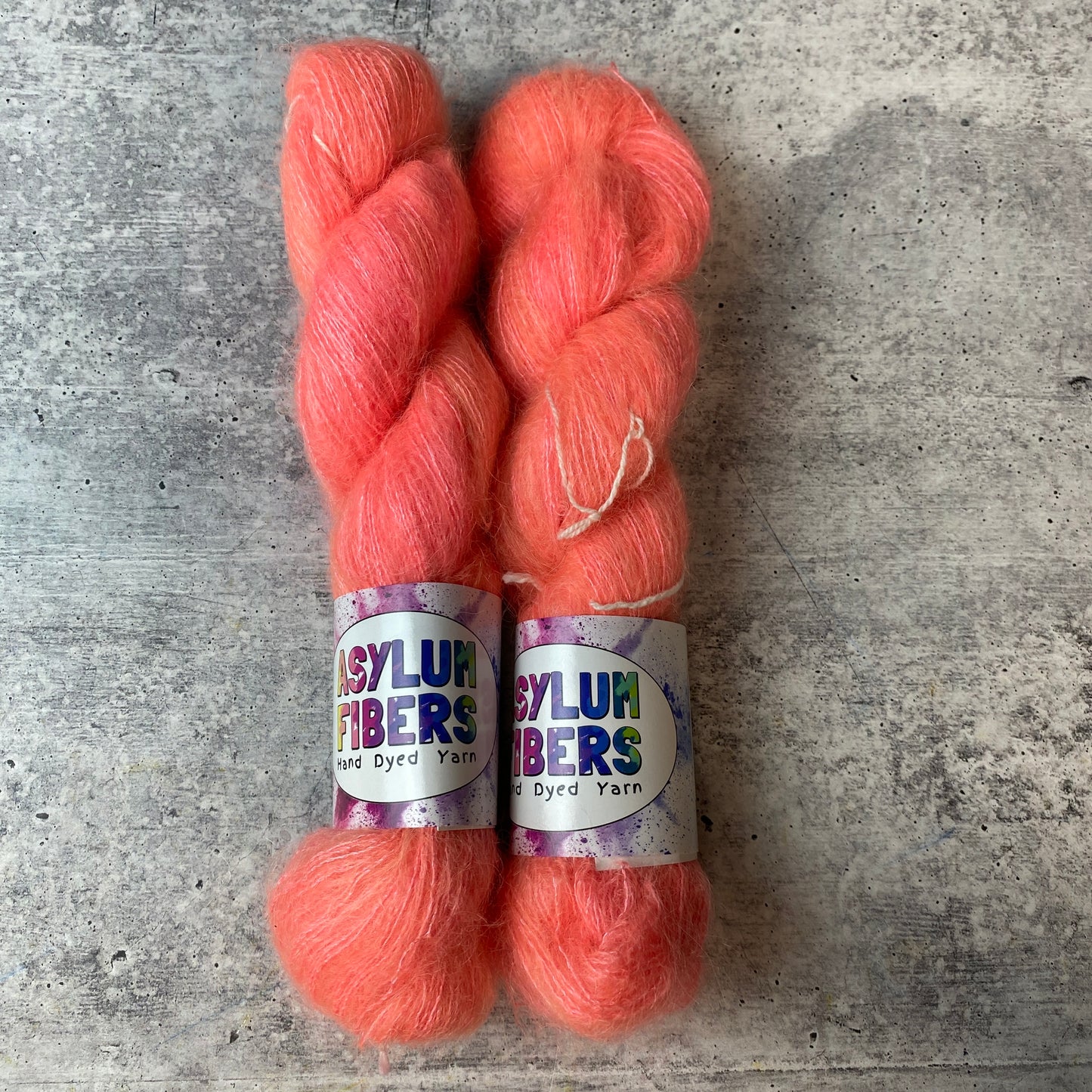 Gnarly Coral on Mohair - Ready to Ship