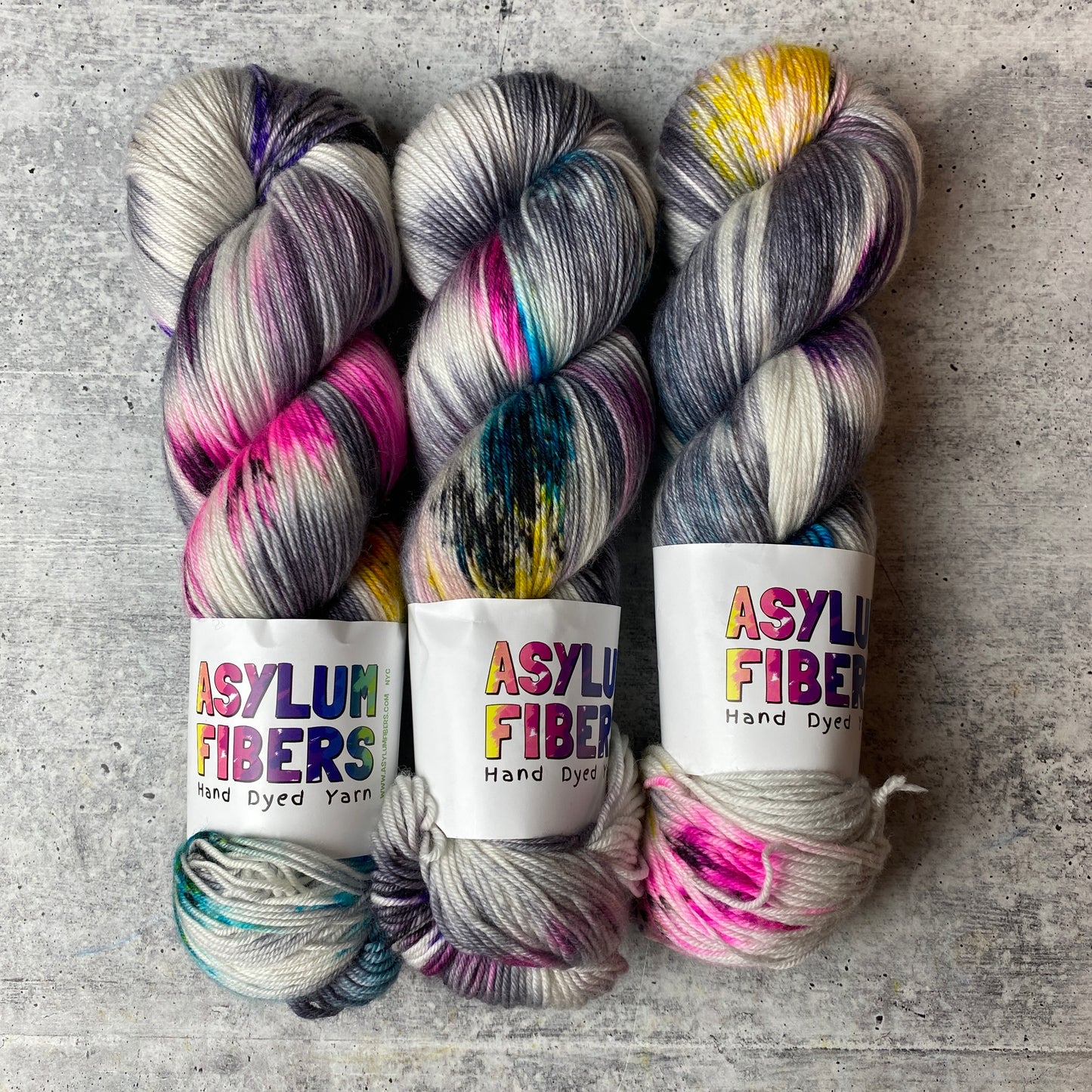 Creepy Graffiti on Luxe Fingering - Ready to Ship