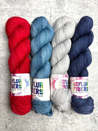 Westknits MusiKAL Kit "Born in the USA" on Smooth Sock - Ready to Ship