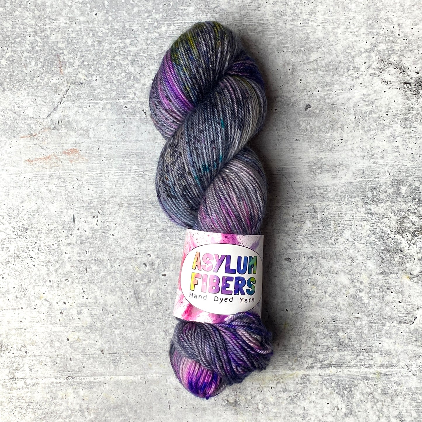 Smokey Chaos (OOAK) on Cashmere Sock - Ready to Ship