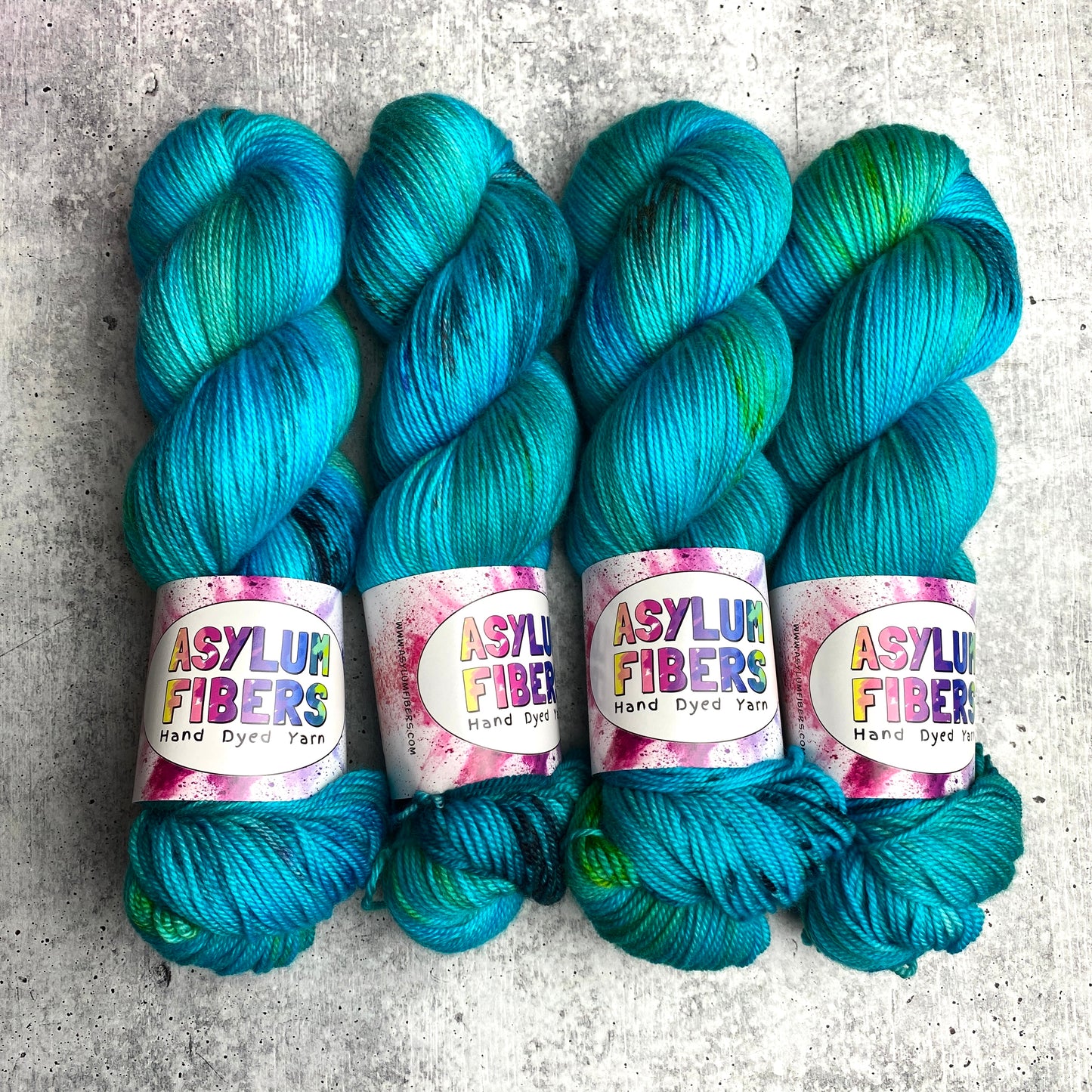 Blue Hawaiian Chaos (OOAK) on Cashmere Sock - Ready to Ship