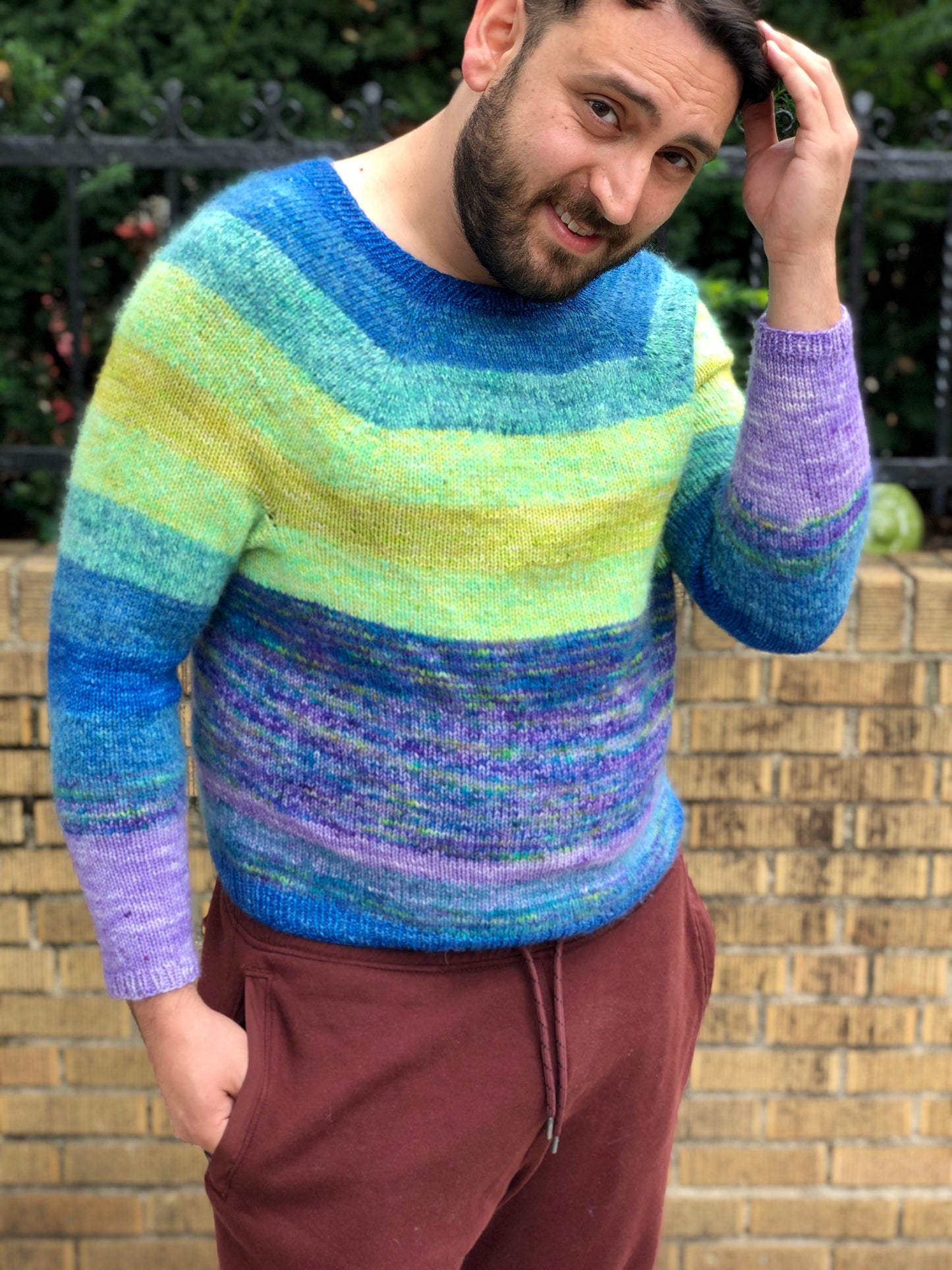 Out in the Suri Sweater Kit - Original Colors on Cashmere Sock & Suri Silk - Ready to Ship
