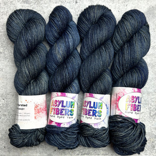 Round Midnight on Luxe Worsted - Ready to Ship