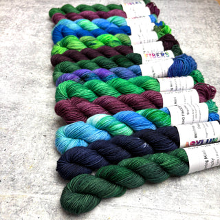 Granny Stripe Shawl Kit - Forest Fantasy