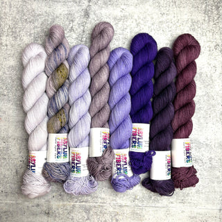 Westknits Color Kaleidoscope Kit "The Mystic" on Smooth Sock - Ready to Ship