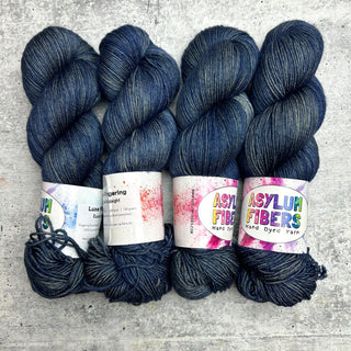 Round Midnight on Luxe Fingering - Ready to Ship