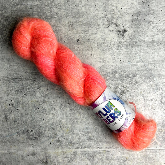 Gnarly Coral on Mohair - Ready to Ship