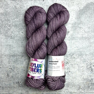 Amethyst Powder on Luxe Worsted - Ready to Ship