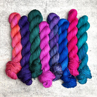 Westknits Color Kaleidoscope Kit "Polychromatic" on Merino Fingering - Ready to Ship