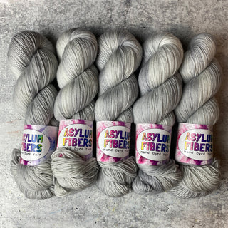 Silver on Luxe Fingering - Ready to Ship