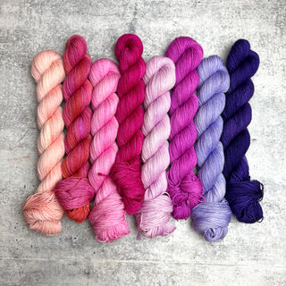 Westknits Color Kaleidoscope Kit "Heart Beat" on Merino Fingering - Ready to Ship