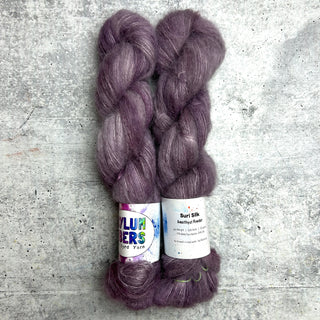 Amethyst Powder on Suri Silk - Ready to Ship