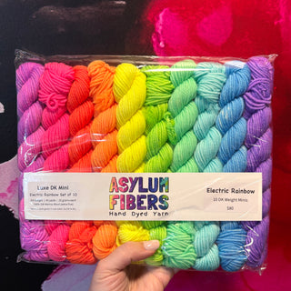 Mini Skeins - Electric Rainbow - Ready to Ship