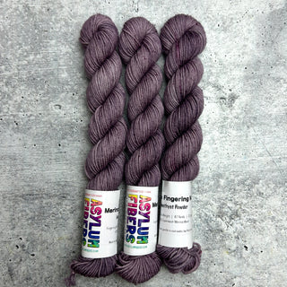 Amethyst Powder on Merino Fingering Minis - Ready to Ship