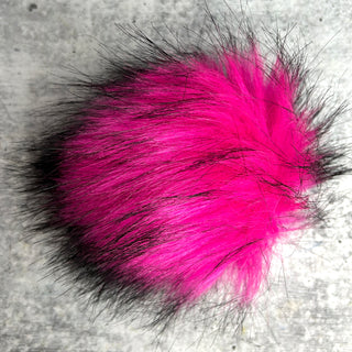 Pom Pom - Faux Fur with Snap