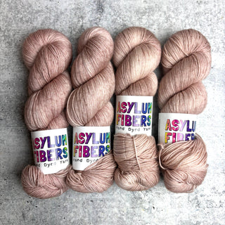 Mocha Mousse on Luxe Fingering - Ready to Ship