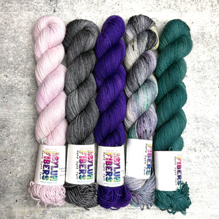 Granny Stripe Shawl Kit - Concrete Jungle