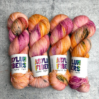 Tiger Lily Grunge (OOAK) on Luxe Fingering - Ready to Ship