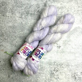 Soft Lilac on Suri Silk - Ready to Ship