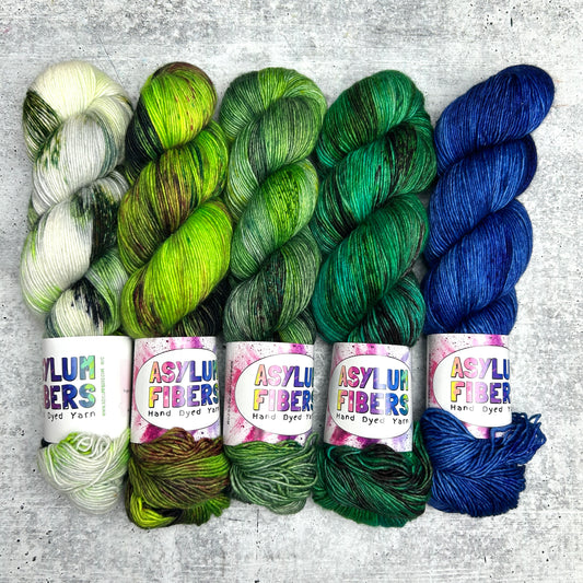 Green Fade of 5 on Singles - Ready to Ship