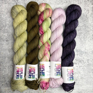 Granny Stripe Shawl Kit - Caladium