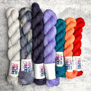 Granny Stripe Shawl Kit - Jungle Zest