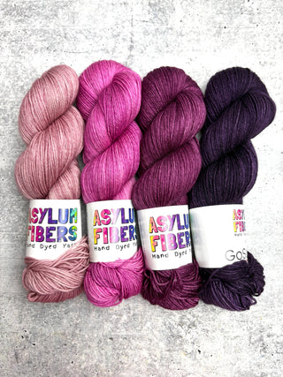 Westknits MusiKAL Kit "Raspberry Beret" on Luxe Fingering - Ready to Ship