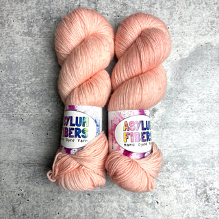 Peachy Keen on Luxe Fingering - Ready to Ship