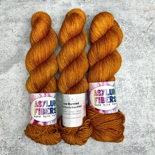 Sweet Potato Pie Chaos (OOAK) on Luxe Worsted - Ready to Ship