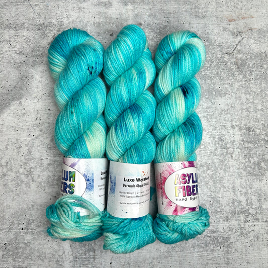 Bermuda Chaos (OOAK) on Luxe Worsted - Ready to Ship