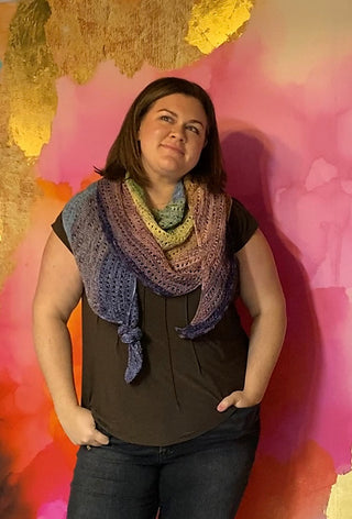 Dotted Daydreamer Shawl - Knit Pattern