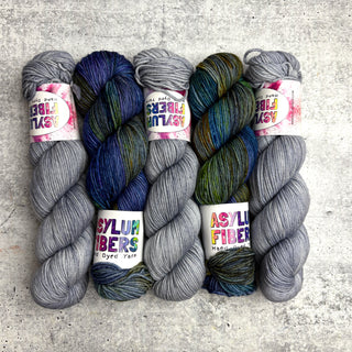 Killer Queen Shawl Kit (Light Wash & Slick) - Ready to Ship