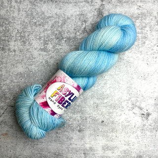 Clear Blue Skies on Luxe Fingering - Ready to Ship