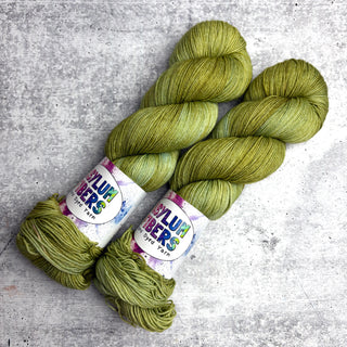 Avocado Chaos (OOAK) on Smooth Sock - Ready to Ship