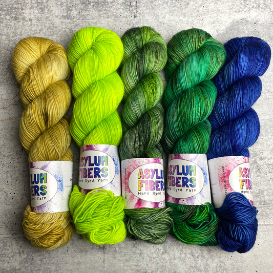 Ready to Ship - Green Fade of 5 on Singles