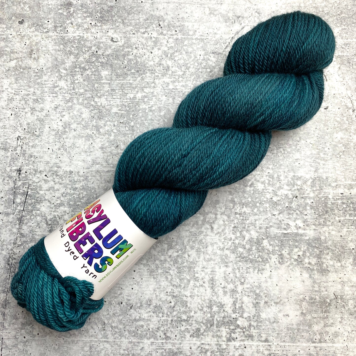 Teal My Heart on Organic Merino Worsted - Ready to Ship